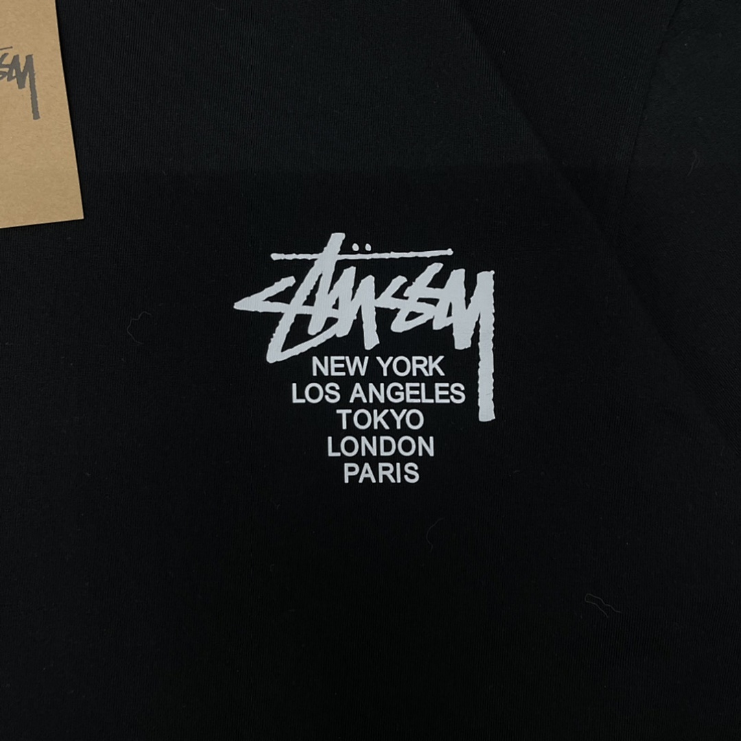 Stussy 108 Stu Print Short Sleeve T : Black White S Ｍ L XL XXL - Image 9