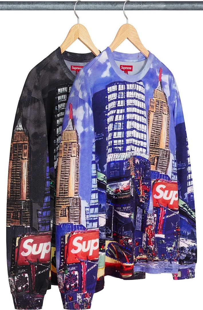 Supreme 298 SS25 SKYLINE SEQUIN L/S TOP Sky Stitching Long Sleeve Black Blue S-XL - Image 16