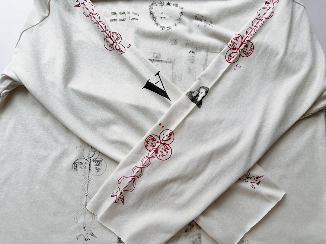 Enfants Riches Deprimes 138 Enfants Riches Deprimes Wide Collar Long Sleeve T : S M L XL Apricot - Image 10