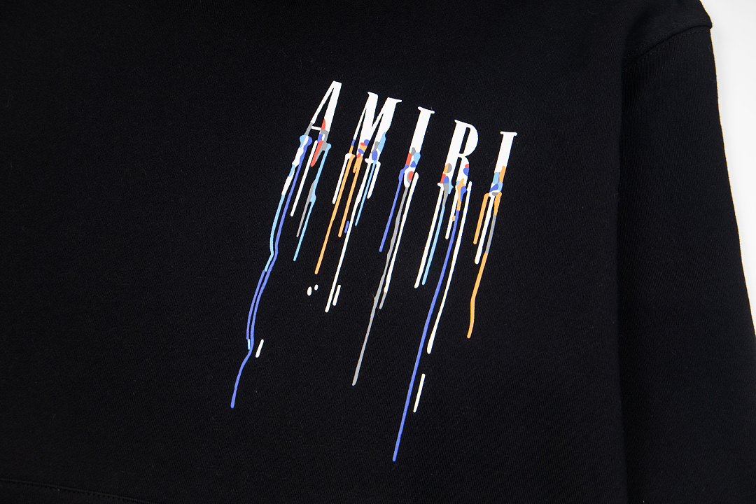 AMIRI 218 Wide Version Model Long Sleeve Black White S M L XL 605# - Image 6