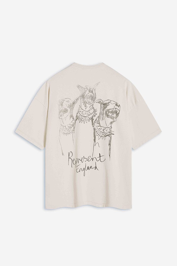 Jordan 138 Rrepresent Hand Drawn Thoroughbred T-Shirt Short Sleeve T : Washed Black White S M L - Image 5
