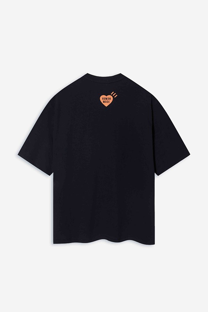 Human Made 118 HUMAN MADE SS25 Print Collar Cotton Short Sleeve T : Black White S M L - Image 7
