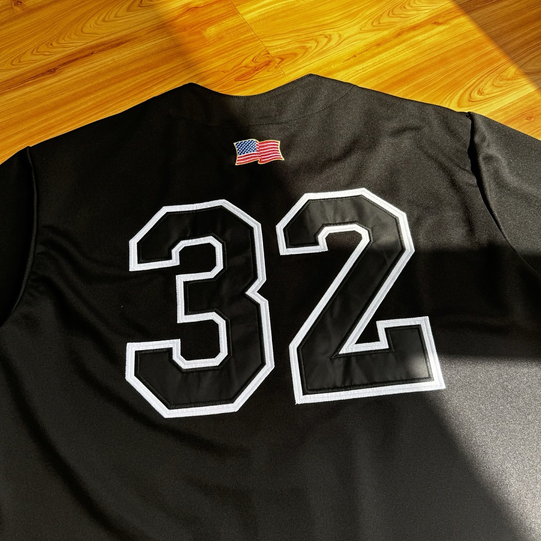 Supreme 268 FW25 WEEK1 Swords Baseball Jersey Label Patch Logo Buckle Short Sleeve : Black, Gold, Blue S-XL - Image 30