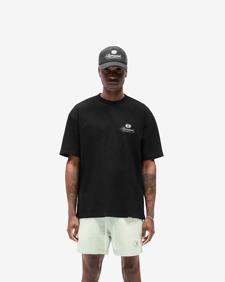 Represent 118 Represent Grand Vintage Hand Drawn T-Shirt Print Short Sleeve T : Black White S M L - Image 13