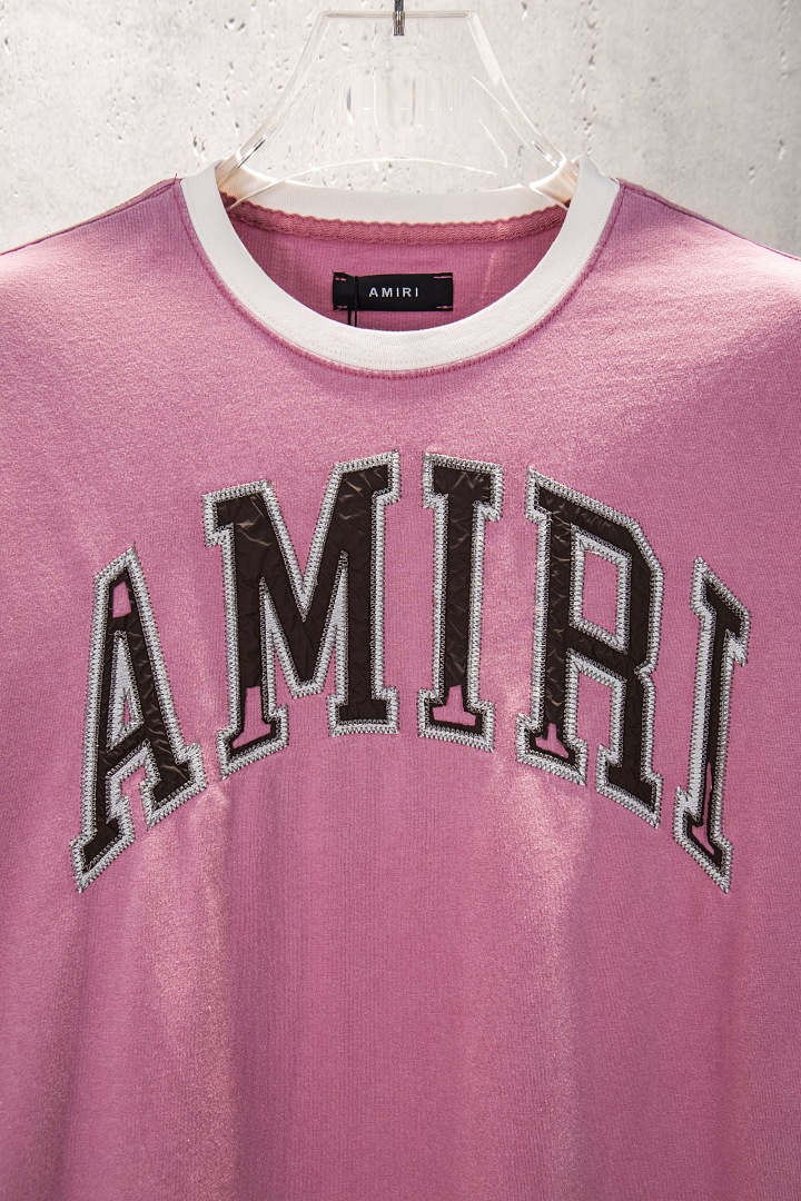 AMIRI 168 Wide Version Model Long Sleeve 2 Water T Black Ice Pink Mist Blue 607# - Image 52
