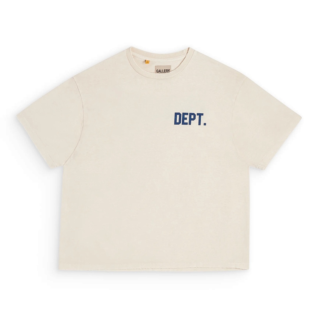 Celine 118 GALLERY DEPT STUDENT COACH REVERSIBLE TEE Washed True Surface Print Short Sleeve T : Black Cream Apricot Yellow S M L - Image 13