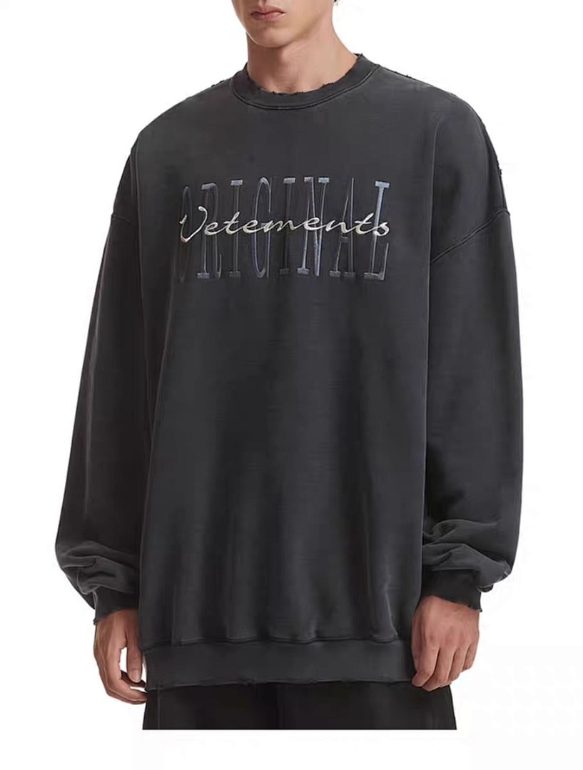 Unbranded 238 VETEMENTS VTM ORIGINAL Embroidered Collar Black Green XS S M L Diamond 8506 # - Image 22