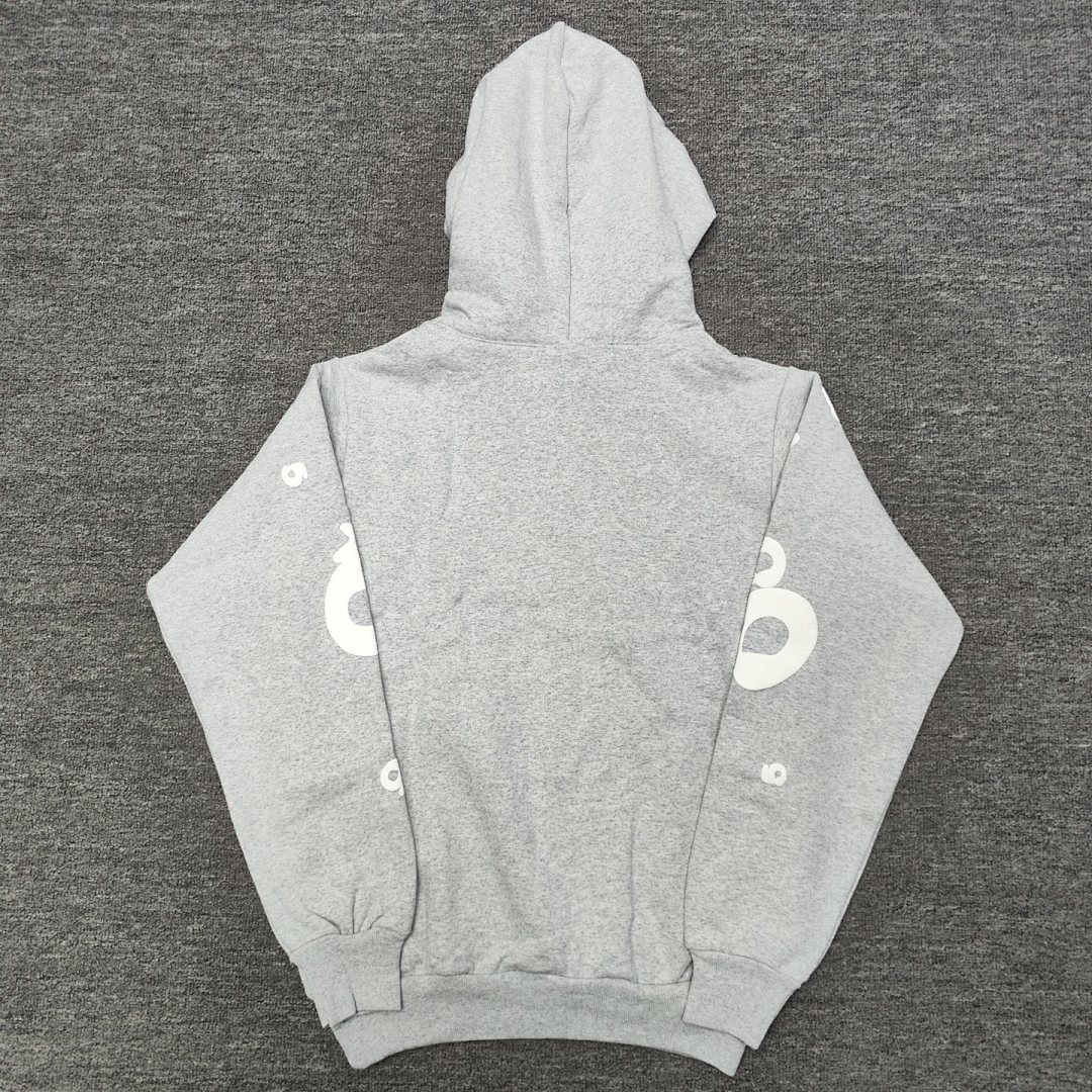 Sp5der FW24HOODIE Mens Womens Top White Grey : S-XXL - Image 6