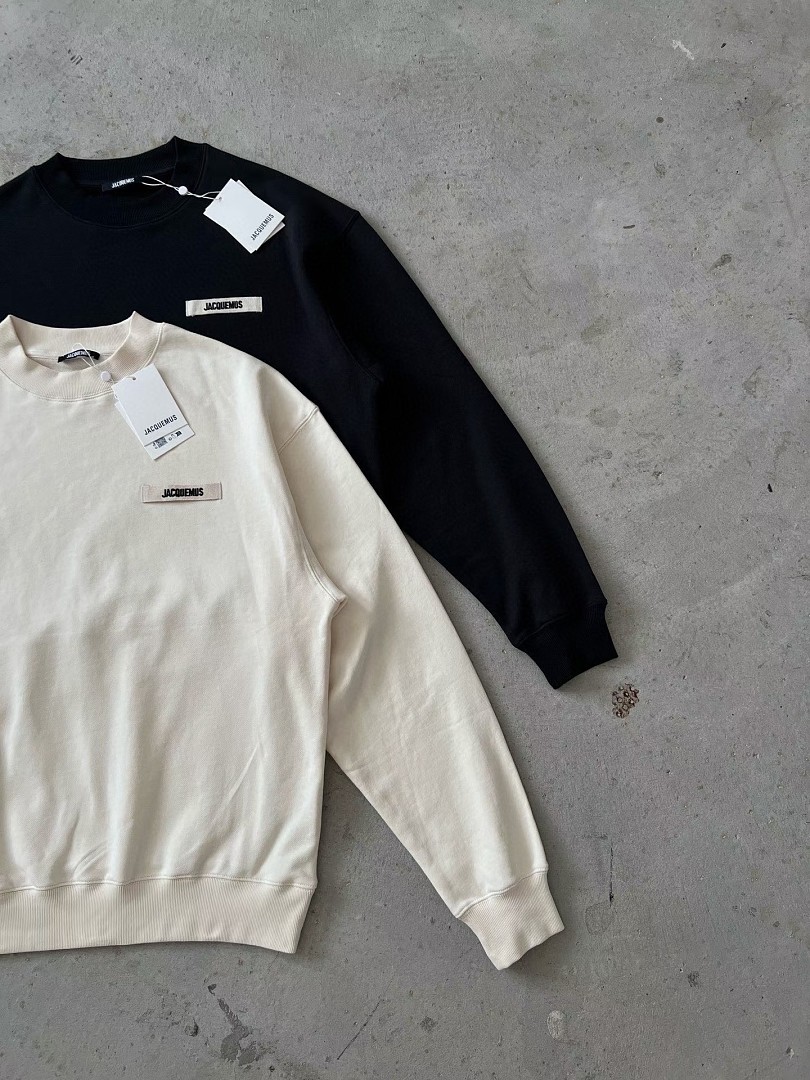 Unbranded 198 Jacquemus 26 New Embroidered Strap Label Logo Collar Top Black Beige Coffee Khaki S-XL - Image 4