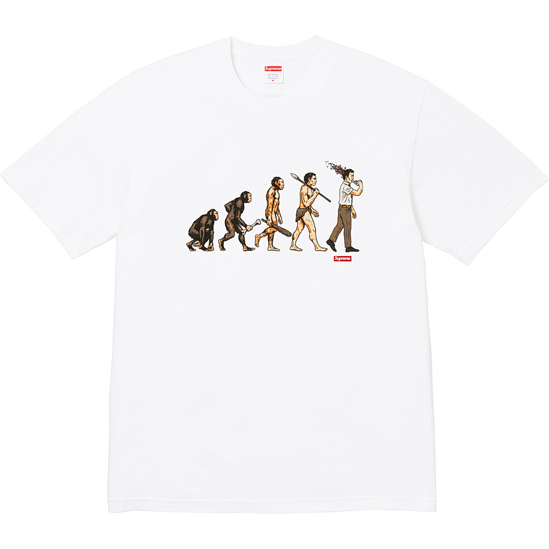 Supreme 138 SS26 EVOLUTION TEE Print Short Sleeve Black White S-XL - Image 3
