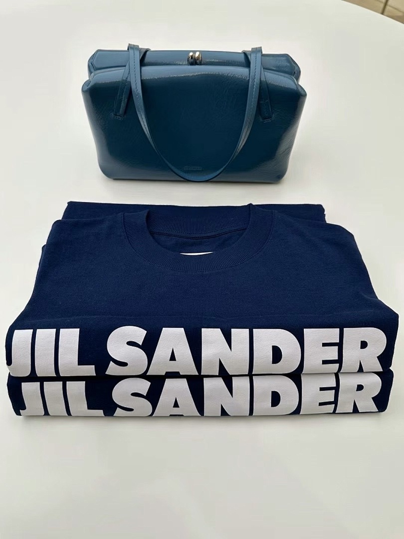 Unbranded 108 JIL SANDER Gum Logo Print Short Sleeve T Light Grey Pink Blue Black White SML J9890# - Image 86