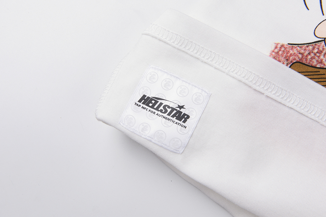 Hellstar 148 Hellstar Studios Screaming Kid Tee Khaki Print Short Sleeve White S-XL - Image 11