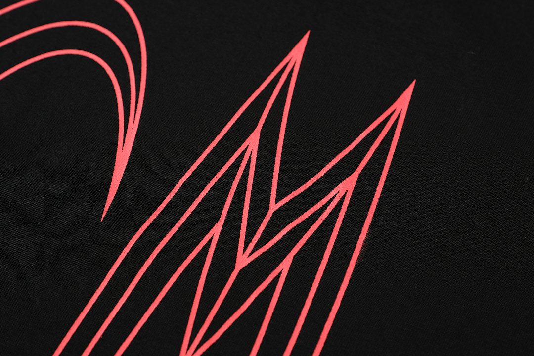 Christian Louboutin 108 THUG CLUB TCM T-SHIRTS LOGO Print Short Sleeve T Black White S-L 8009# - Image 8