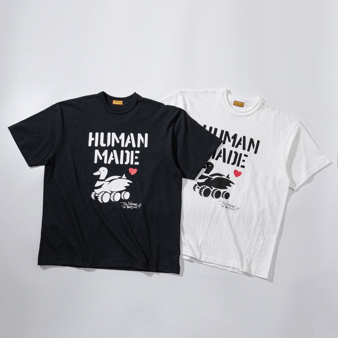 Human Made 138 Humanmade 26 Spring New Cotton Small Red Print Short Sleeve : Black White S M L