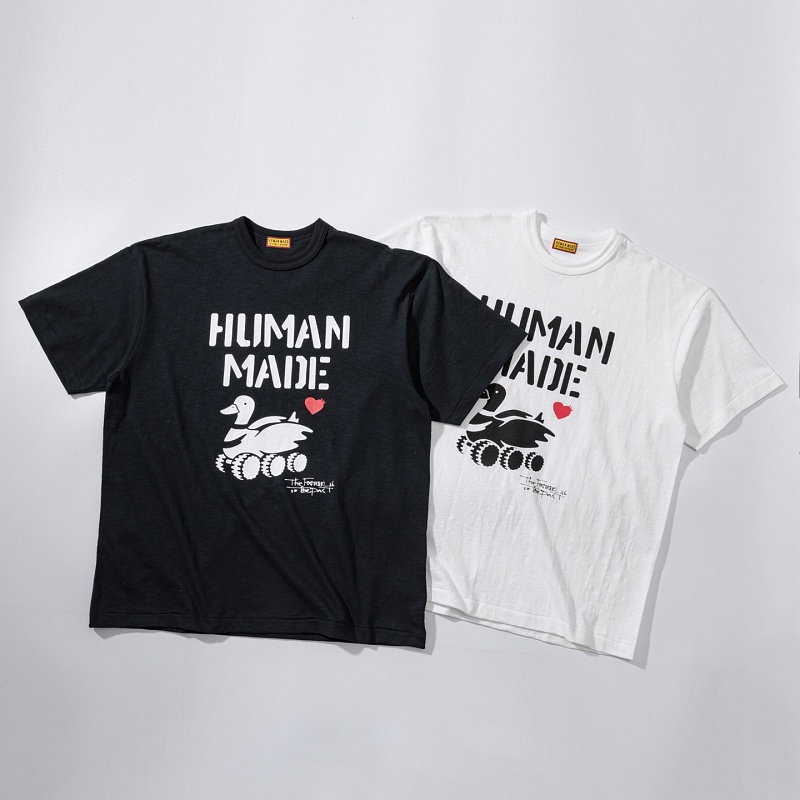 Human Made 138 Humanmade 26 Spring New Cotton Small Red Print Short Sleeve : Black White S M L