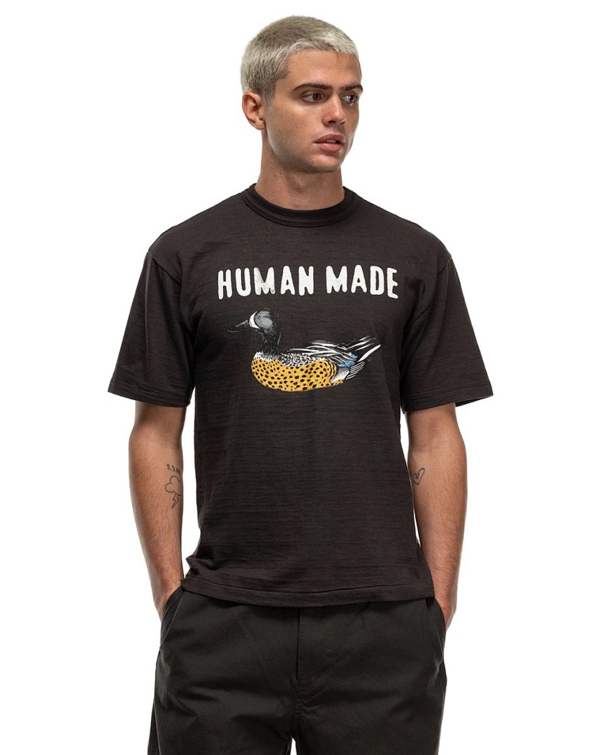 Human Made 118 HUMAN MADE GRAPHIC T-SHIRT Khaki Print Cotton Short Sleeve T : Black White S M L - Image 11