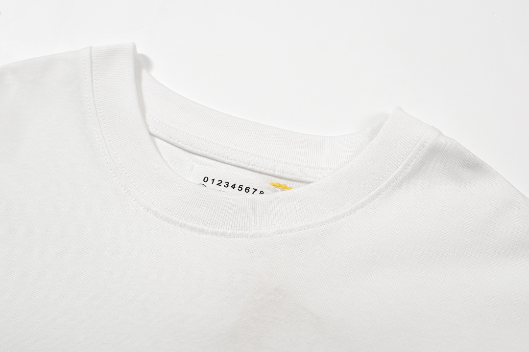 On Running 118 Maison Margiela MM6 LOGO Print Short Sleeve T White Black 46 48 50 52 3430# - Image 21
