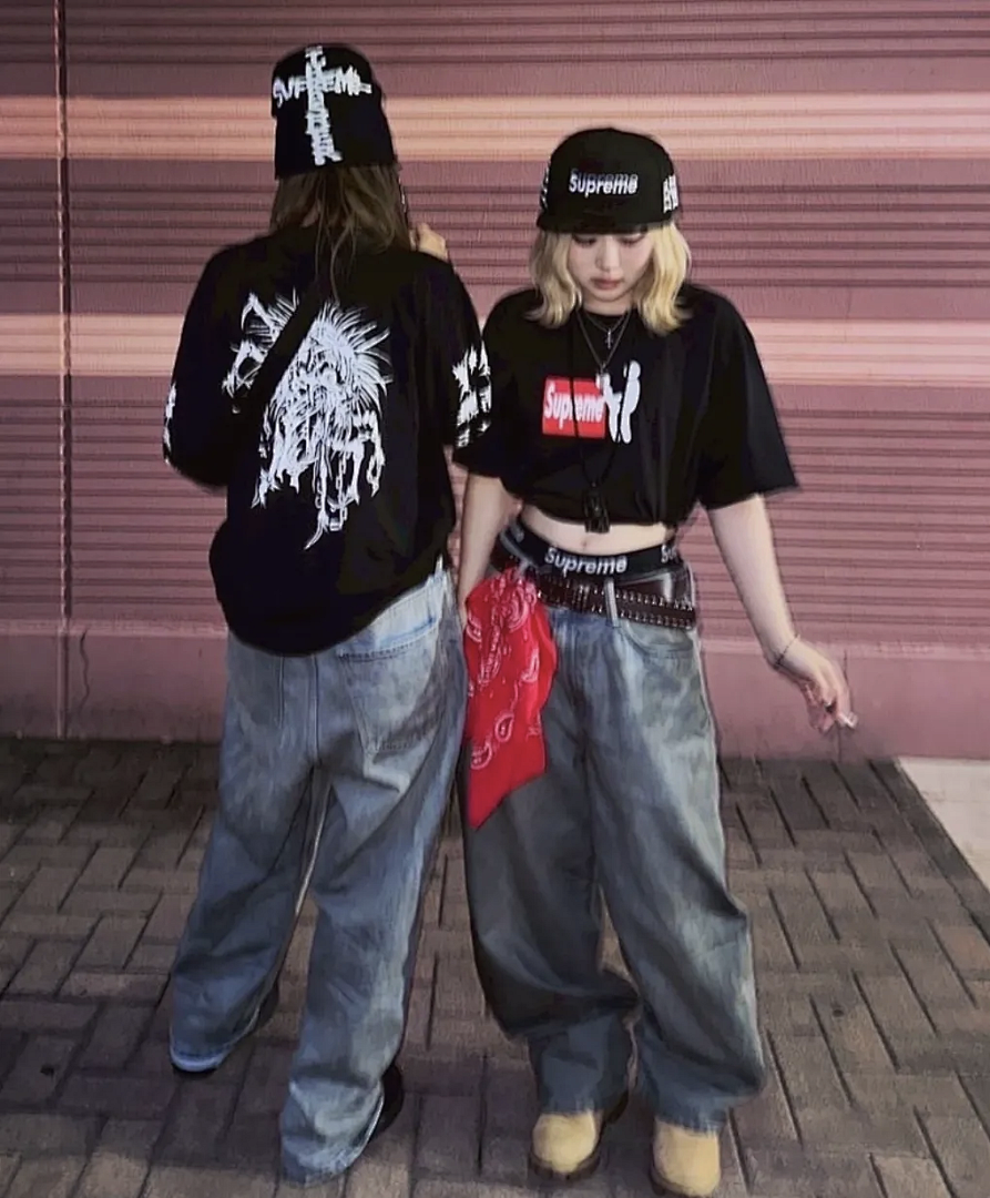 Supreme 178 Y'S Long Sleeve T Mountain Collab L/S TEE Double Print Black White S - Image 31