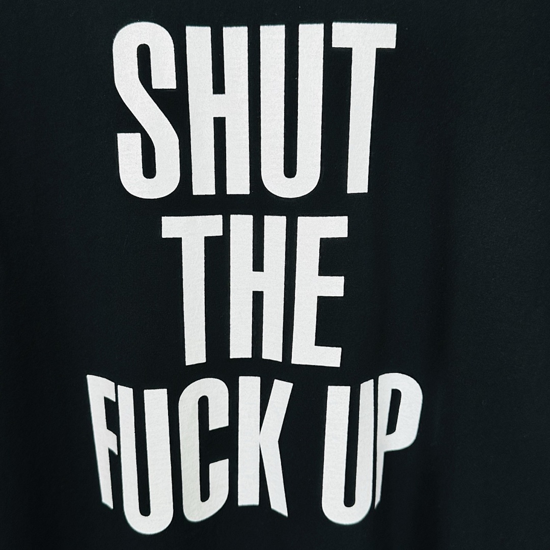 Supreme 138 NUMBER INE Collab SHUT UP TEE Short Sleeve Black White S (N) - Image 9