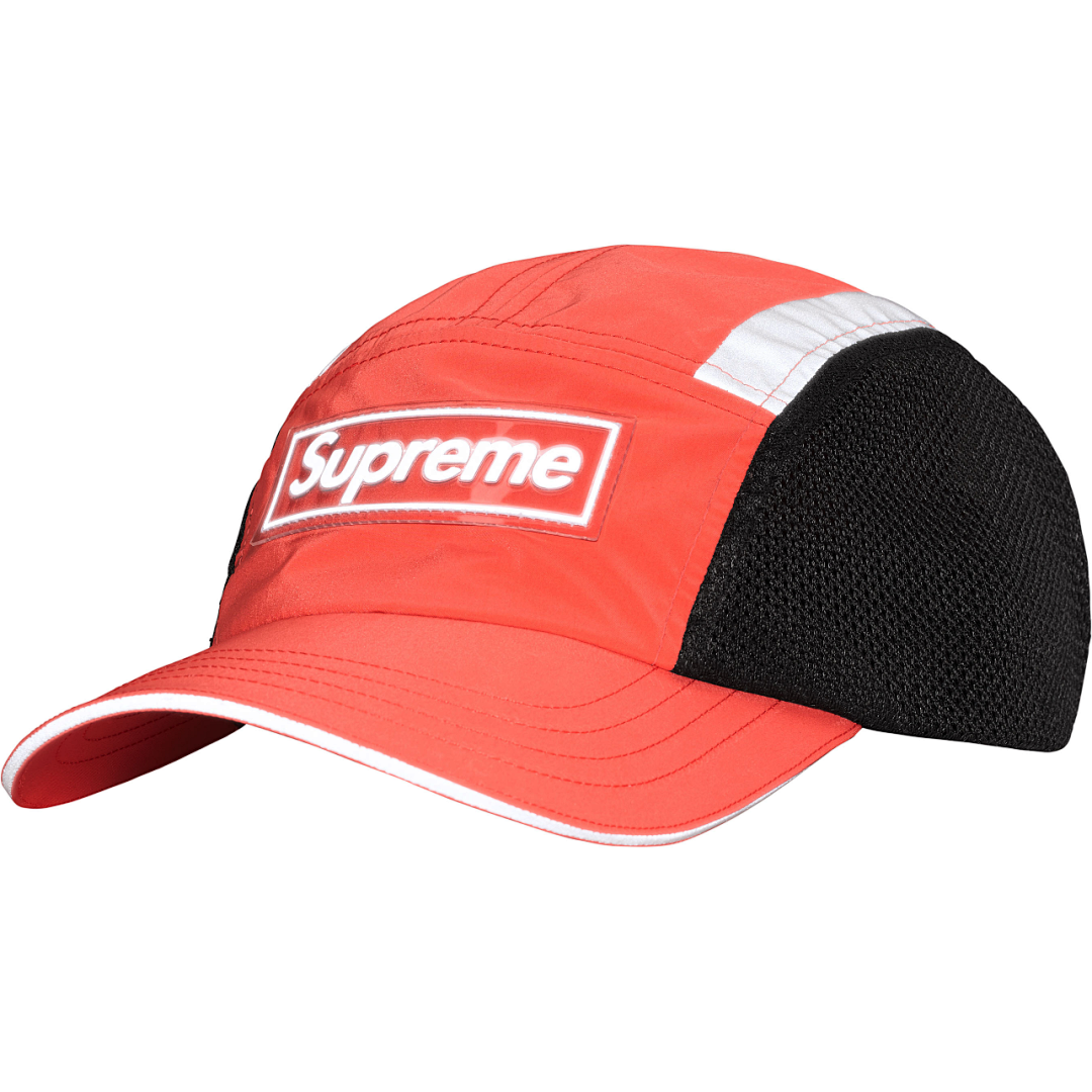 Supreme 138 25SS SIDE MESH CAMP CAP Canvas Light Black Apricot (Red) - Image 11