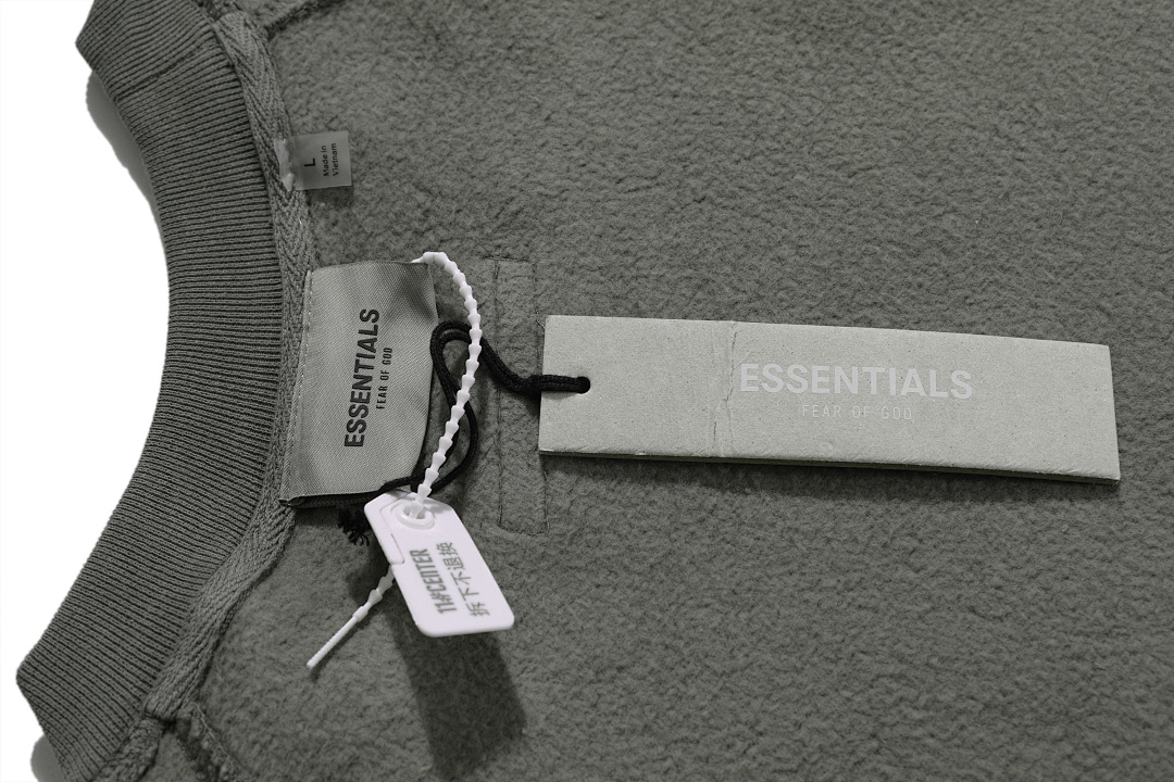 Essentials 98 FEAR OF GOD ESSENTIALS FOG Sleeve LOGO Collar White Blue Light Black Apricot High Grey Camel S-XL 6675# - Image 33