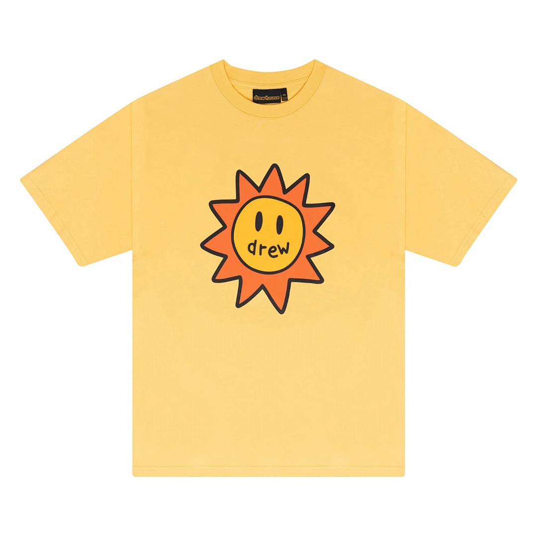 Drew House 98 DREW HOUSE SONNY SS TEE Logo Print Short Sleeve T Yellow S M L