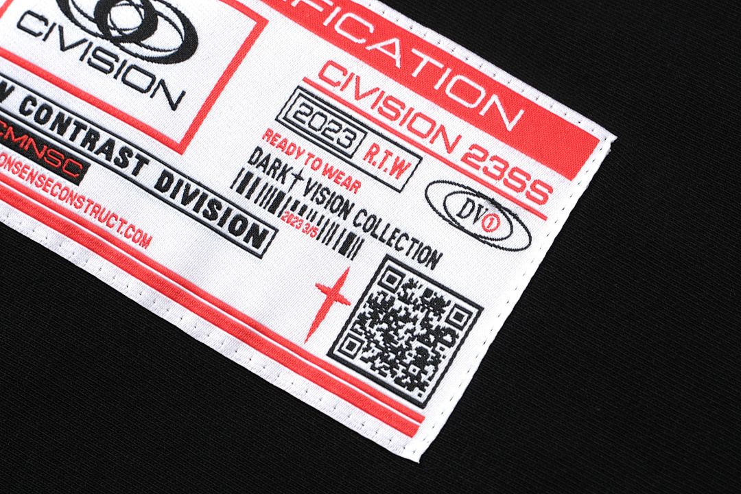 On Running 108 CIVISION By CSC Embroidered LOGO Label Short Sleeve T Black 1 2 3 3410# - Image 8