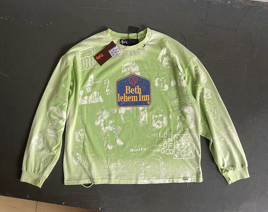 Unbranded 158 PALY Bethlehem Inn Short Long Sleeve T : Grey Green S M L - Image 17