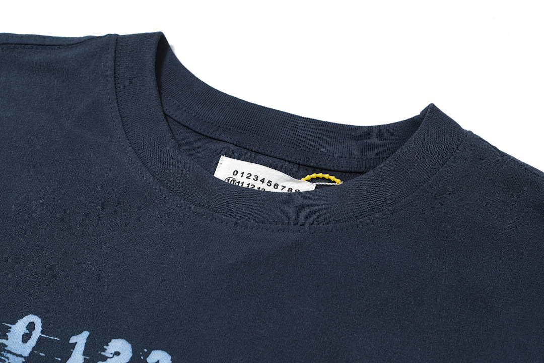 On Running 118 Maison Margiela MM6 LOGO Print Short Sleeve T Grey Blue Black 46 48 50 52 3417# - Image 6