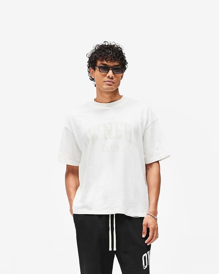 Off-White 128 REPRESENT New High Mens Womens Top Wide Short Sleeve T : S M L XL Washed Blue Off (White) - Image 52