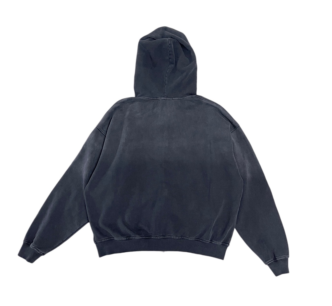 Unbranded 258 Satoshi Nakamoto Cybernetics Zip UpHoodie Washed Black : S M L - Image 4
