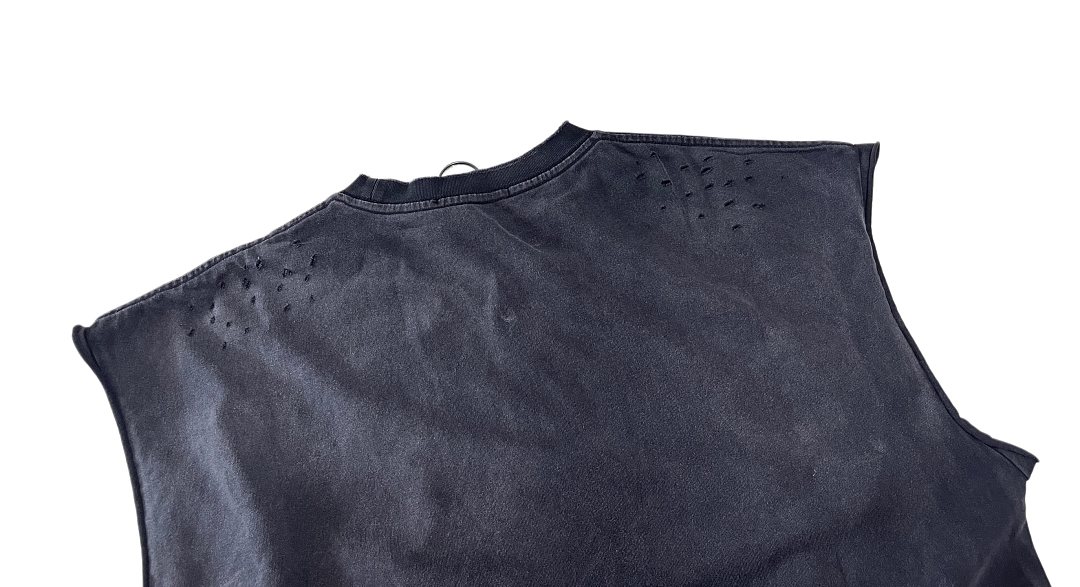 Unbranded 128 Satoshi Nakamoto Moto Rider Sleeveless Tee Sleeve : Washed Black S M L - Image 12