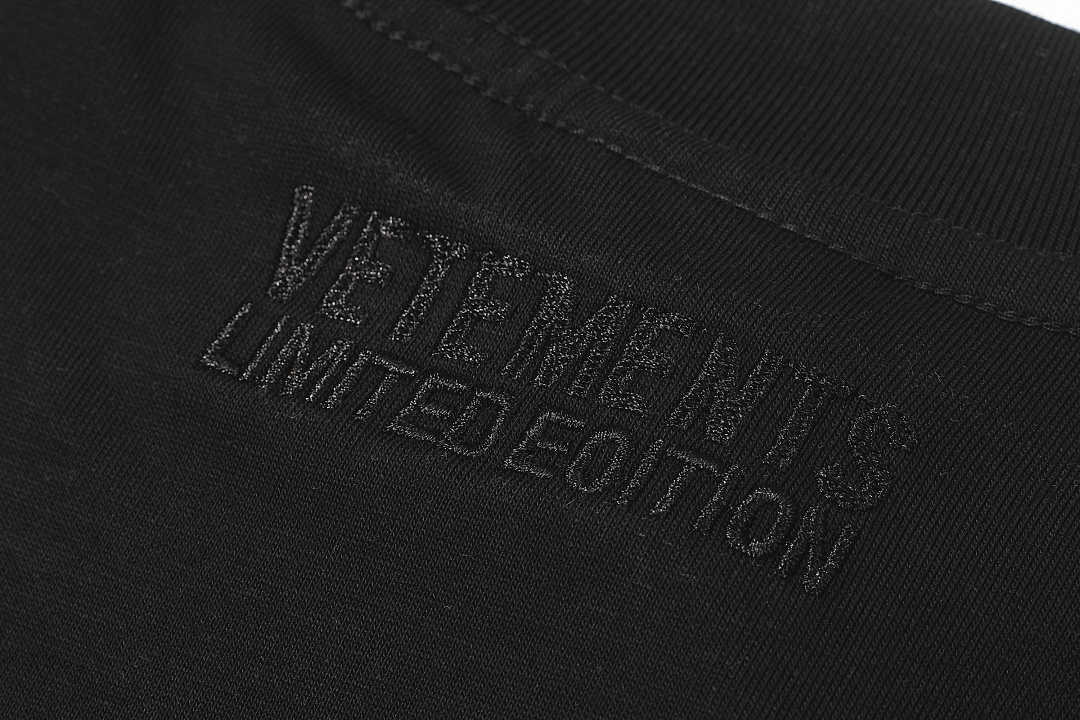 Unbranded 118 Vetements Grass Label Logo Embroidered Short Sleeve T Black S-XL V5300# - Image 5