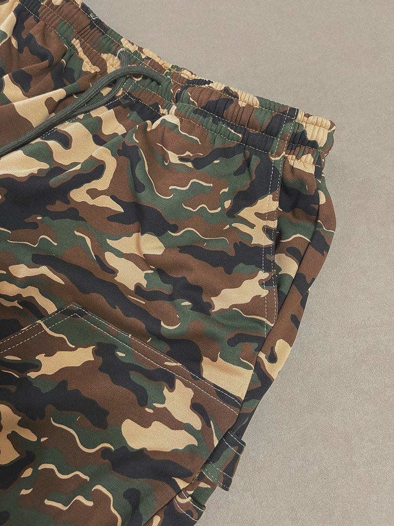 Bape 178 Glitch Woodland Camo Double Wide Version Model Short : S M L - Image 10