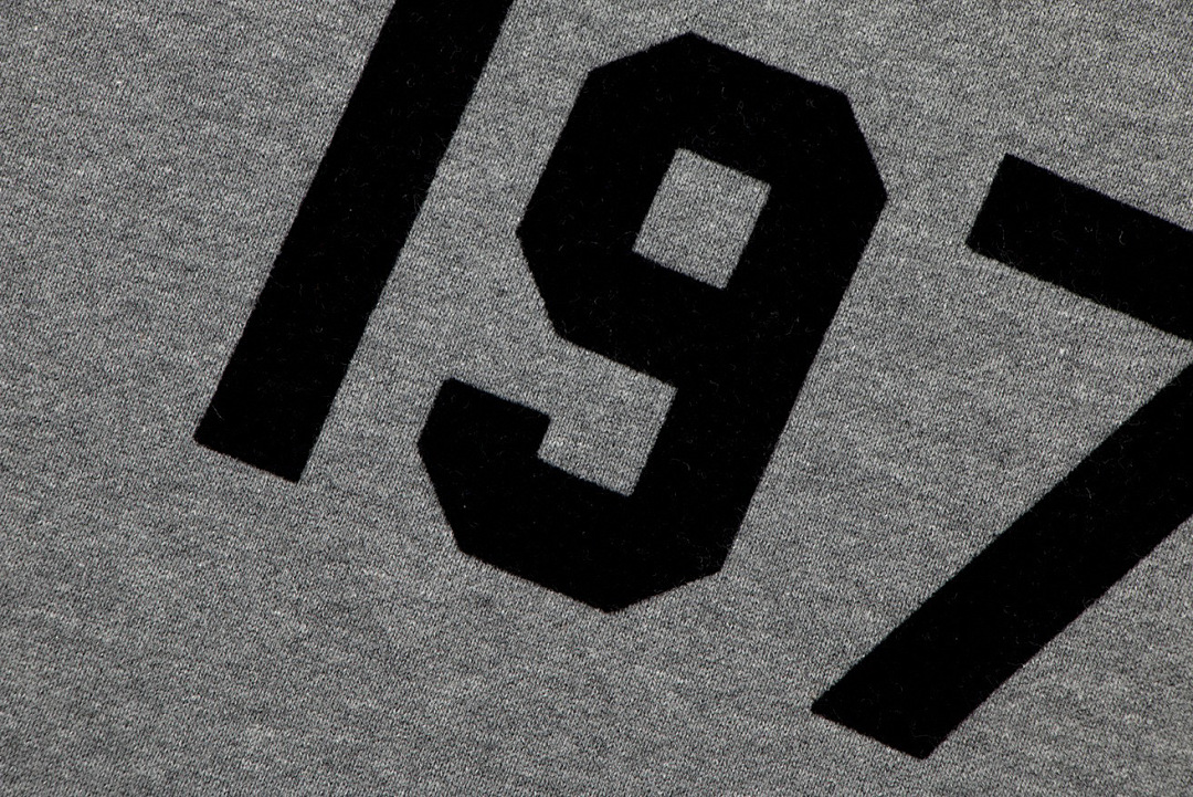 Essentials 218 ESS HOODIE 1977 Print Velvet Black Iron Dark Oatmeal XS-XL 460G Surface 6080# - Image 15
