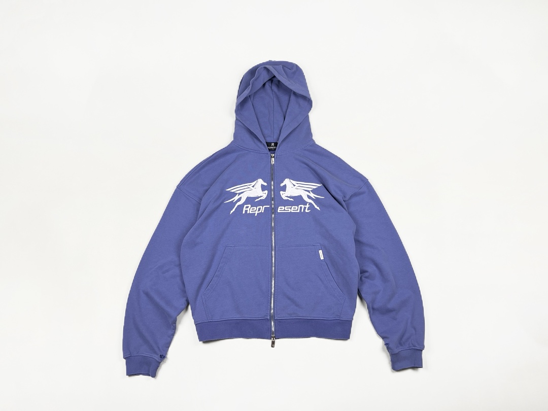 Represent 268 Represent Washed : S M L XL Mist (Blue) - Image 3