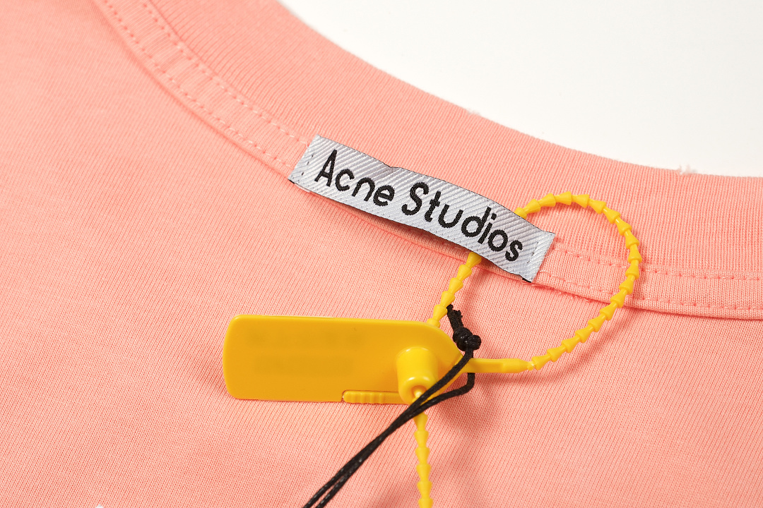 Acne Studios 128 AC LOGO Print Long Sleeve T Pink Black White Olive Green Dark Blue Red Spring Purple S-XL 3286# - Image 13
