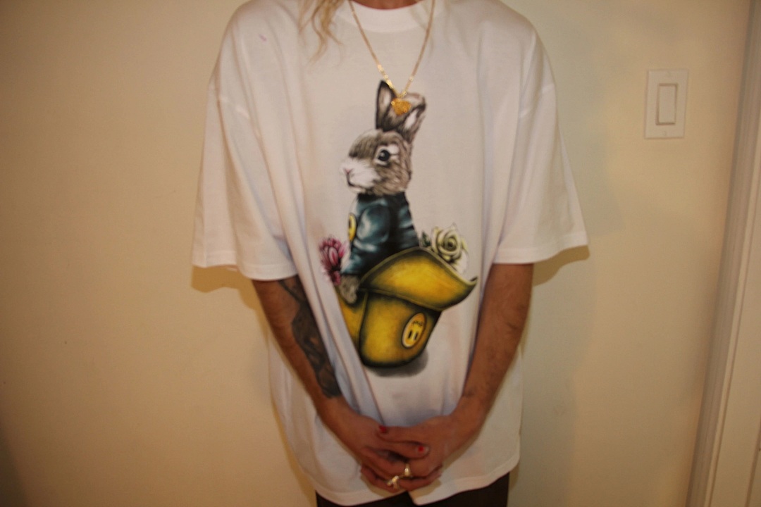 Drew House 108 DREW HOUSE Jackie Hat Ss Tee Print Short Sleeve T White S M L - Image 4