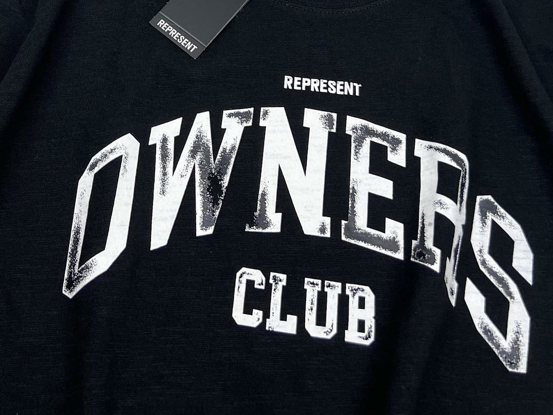 Off-White 128 REPRESENT New High Mens Womens Top Wide Short Sleeve T : S M L XL Washed Blue Off (White) - Image 7