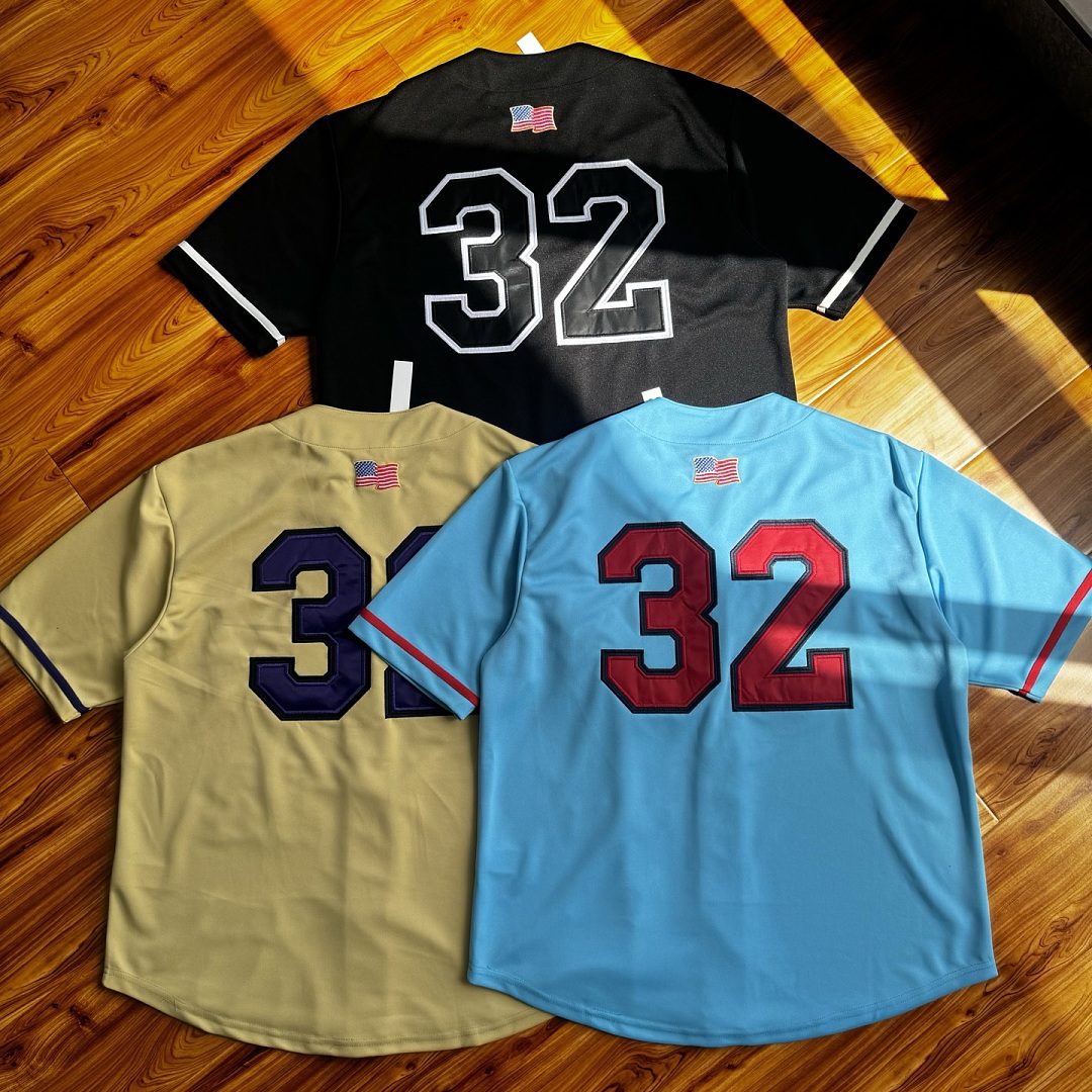 Supreme 268 FW25 WEEK1 Swords Baseball Jersey Label Patch Logo Buckle Short Sleeve : Black, Gold, Blue S-XL - Image 47