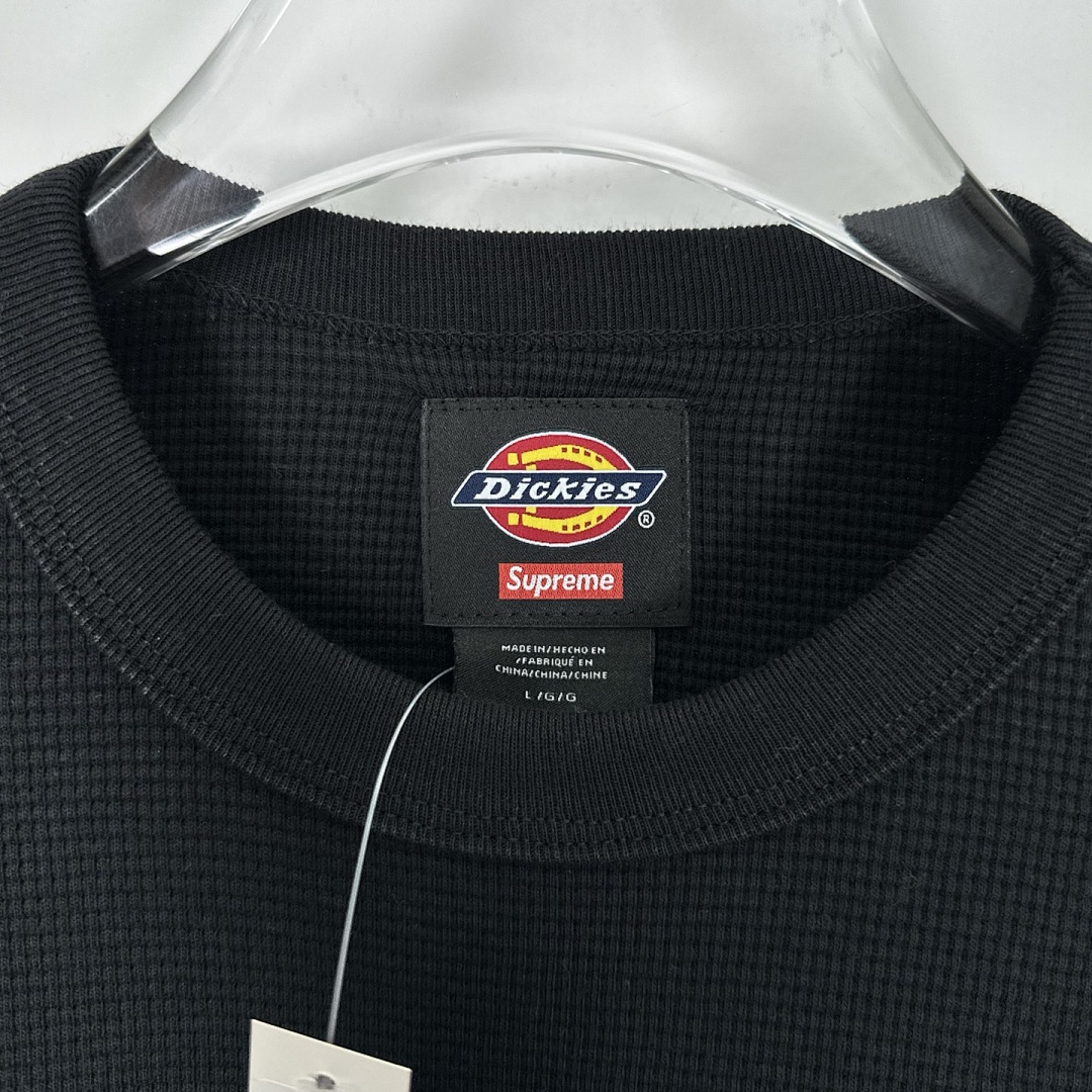 Off-White 228 DK Long Sleeve T X DICKIES Collab FW25 THERMAL L/S TEE Black Off White S - Image 8