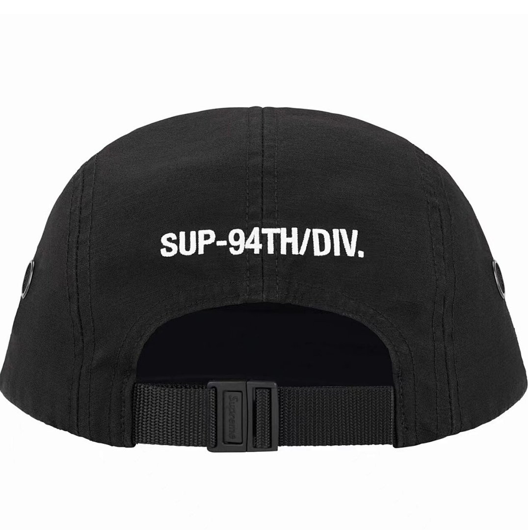 Supreme 118 SUP SS24 MILITARY CAMP CAP (Black) - Image 3