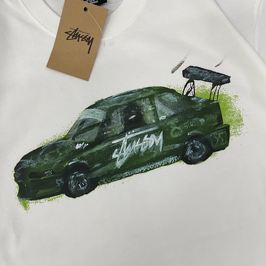 Stussy 108 Stu Print Short Sleeve T : White Black S Ｍ L XL XXL - Image 6