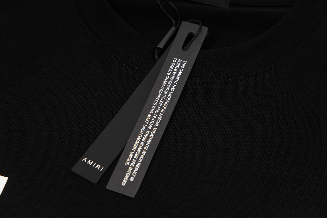 AMIRI 118 26Ss New Logo Print Short Sleeve T Black White S M L XL 9926# - Image 13