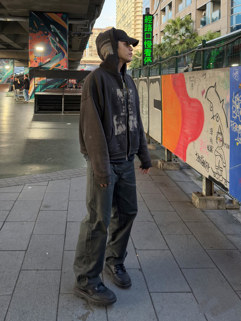 Enfants Riches Deprimes 298 Enfants Riches Deprimes / Sea Patch /12 Canvas Patchwork : S M L XL (Washed Black) - Image 19