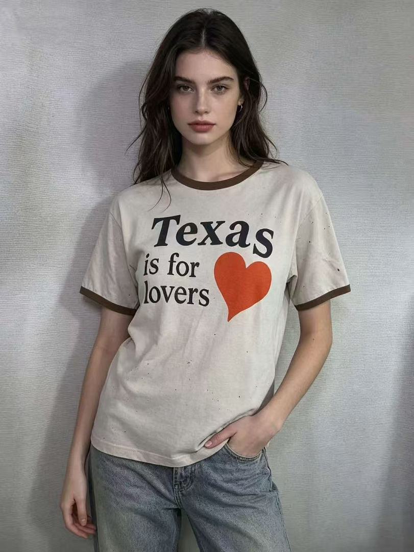 Unbranded 128 SECND SLF Texas Red Washed Short Sleeve T : S M L - Image 15