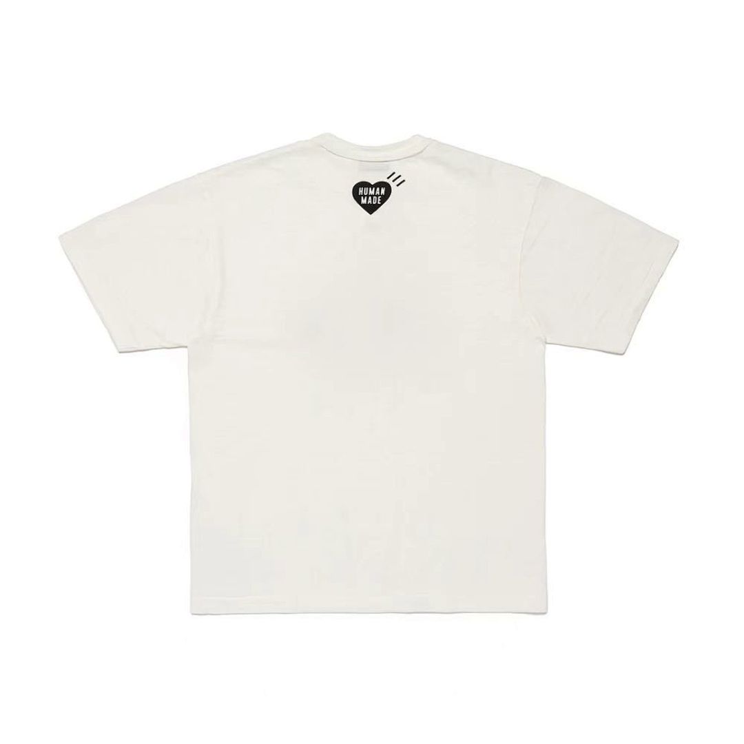 Human Made 118 HUMAN MADE LOGO Print Cotton Collar Short Sleeve T : Black White S M L - Image 3