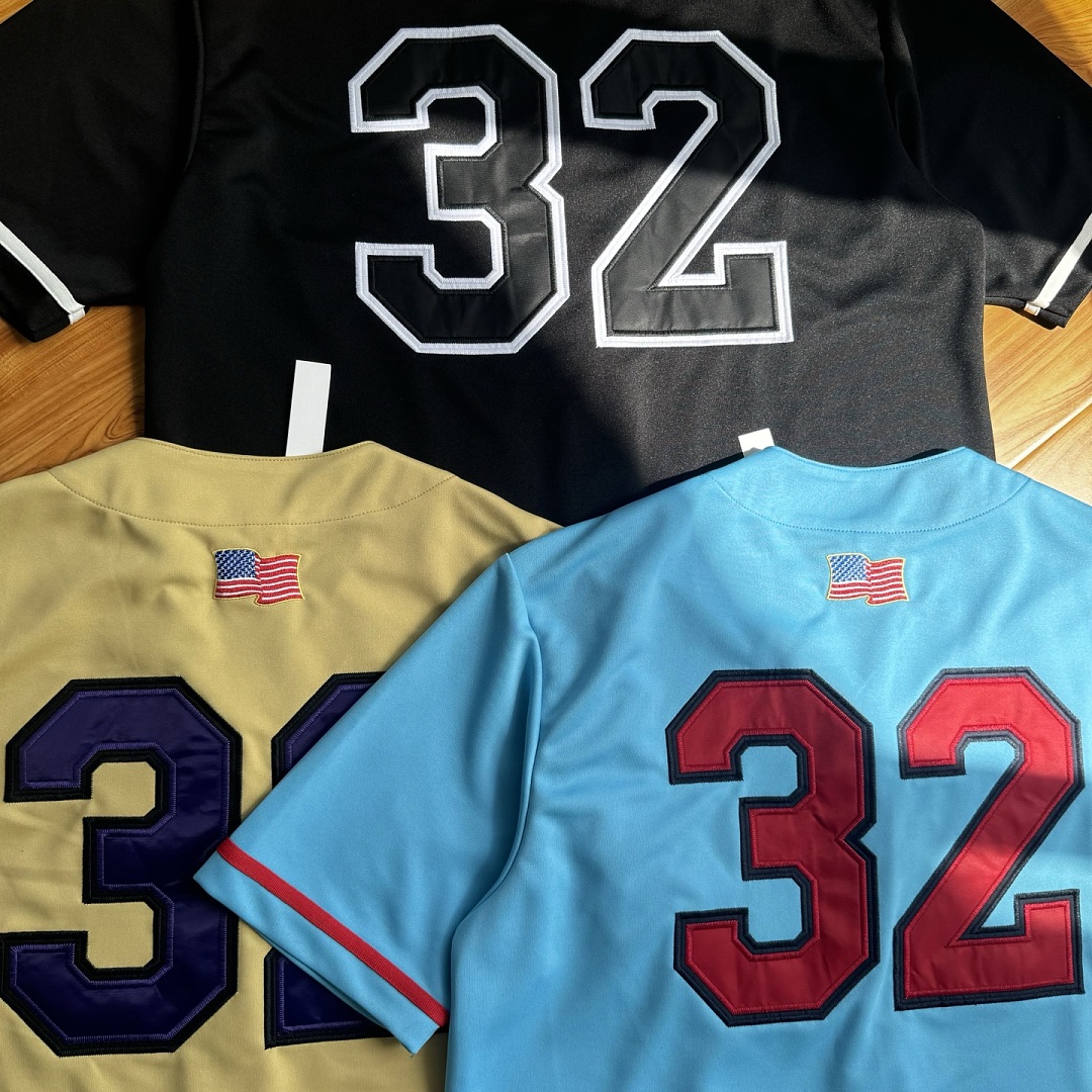 Supreme 268 FW25 WEEK1 Swords Baseball Jersey Label Patch Logo Buckle Short Sleeve : Black, Gold, Blue S-XL - Image 45