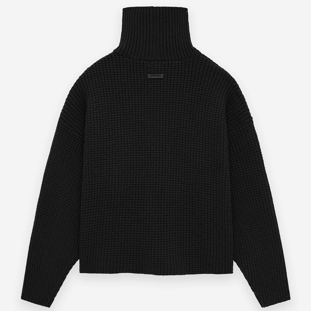 Essentials 248 ESS 24FW Floral High Collar Fleece Black S-XL 6288# - Image 19