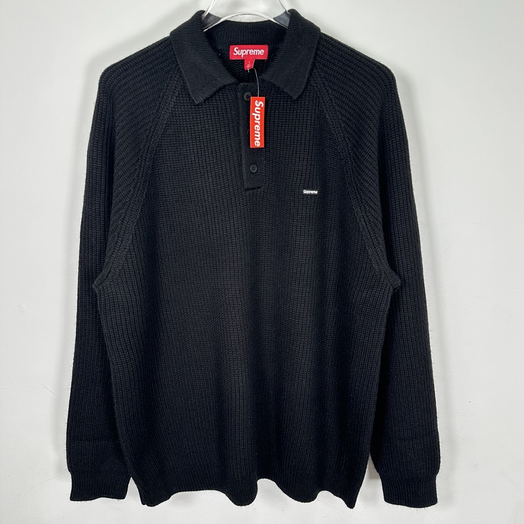 Bape 398 FW25 SMALL BOX POLO SWEATER Embroidered Label Long Sleeve / Fleece Black Pink Camo S-XL - Image 8